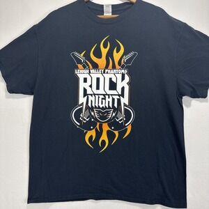 Lehigh‎ Valley Phantoms Giveaway T-Shirt Black - Size XL - Rock Night Tour